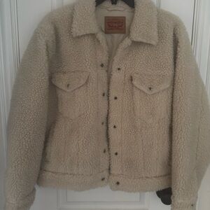 Levi's Cream Sherpa Jacket